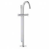 Смеситель для ванны GROHE Atrio New с душевым гарнитуром, верхняя монтажная часть, напольный монтаж, хром (25044003) — фото, характеристики, купить в TOMSK-CLIMBO