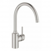 Смеситель для кухни GROHE Concetto New с высоким изливом, суперсталь (32661DC3) — фото, характеристики, купить в TOMSK-CLIMBO