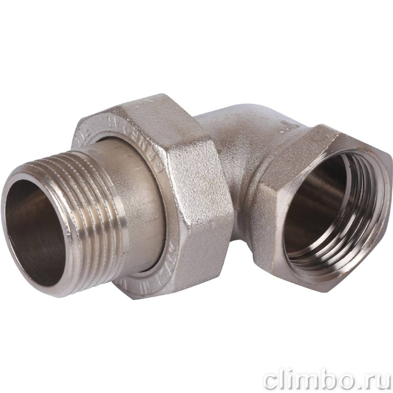 STOUT Угловая американка ВН, никель. 1" — фото товара